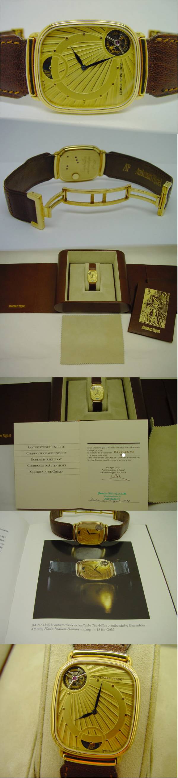Audemars Piguet BA.25643.003 Automatik Tourbillon Full Set 1987